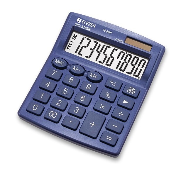Stolní kalkulátor Eleven 810NR výběr barev modrá Eleven