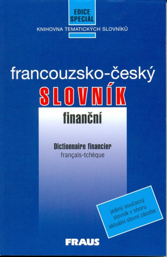 Finanční slovník francouzsko-český Fraus