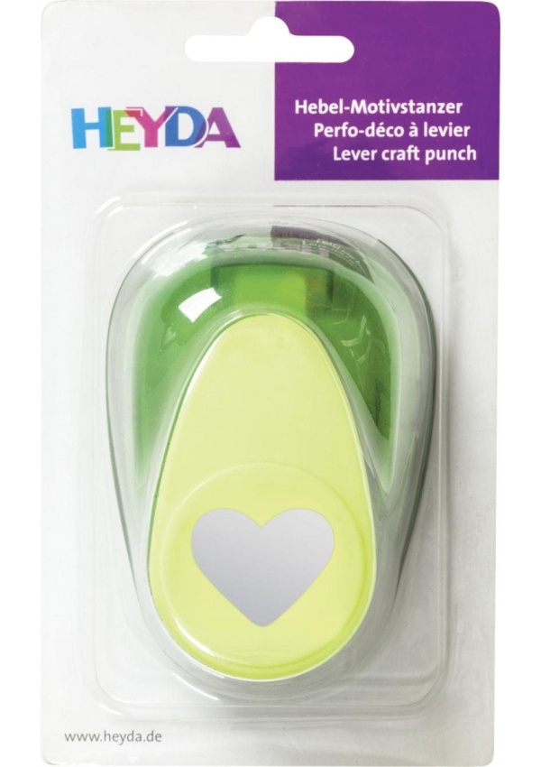 HEYDA ozdobná děrovačka velikost XXL - srdce 4,8 cm