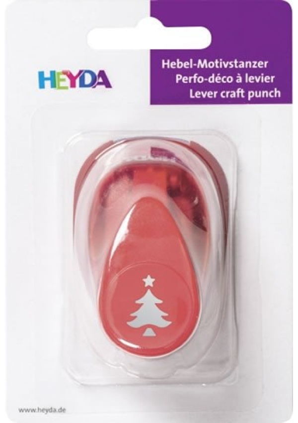 HEYDA ozdobná děrovačka velikost S - vánoční stromek 1,7 cm