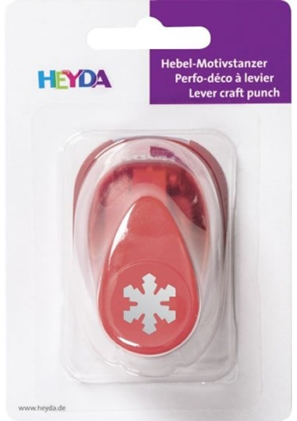 HEYDA ozdobná děrovačka velikost S - ledový krystal 1,7 cm