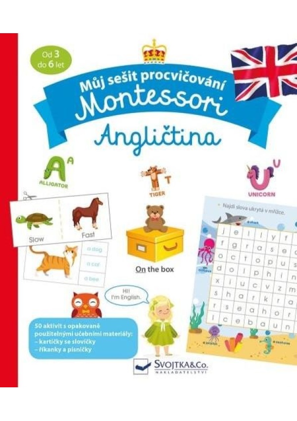 Můj sešit procvičování Montessori Angličtina