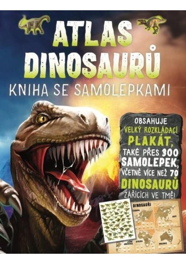 Atlas dinosaurů - Kniha se samolepkami