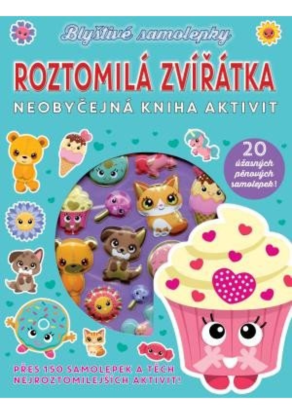 Blyštivé samolepky - Roztomilá zvířátka