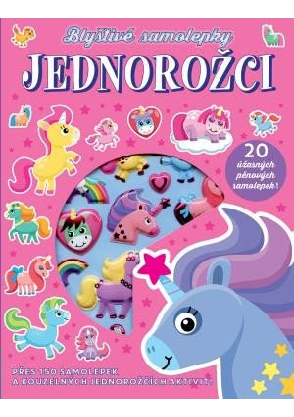 Blyštivé samolepky - Jednorožci