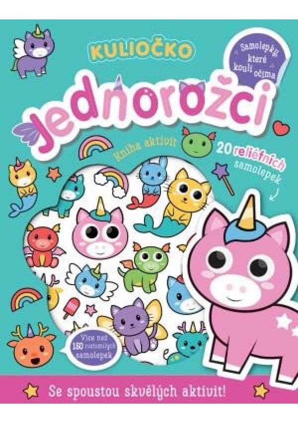 Kuliočko Jednorožci 20 reliéfních samolepek