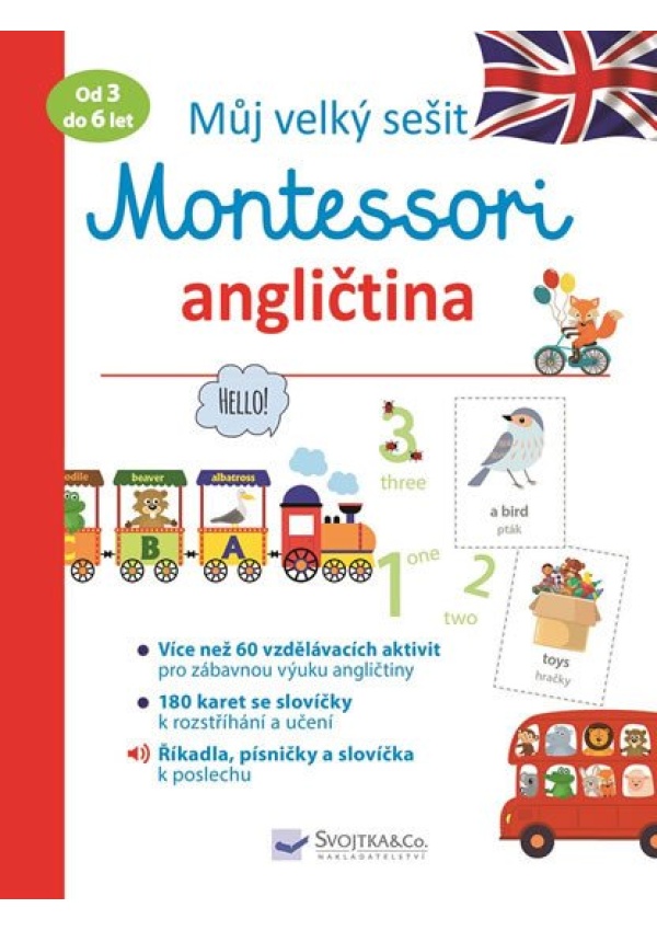 Můj velký sešit Montessori - Angličtina 3 až 6 let