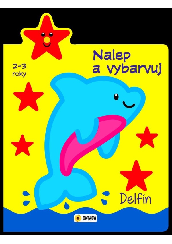Delfín 2-3 roky: Nalep a vybarvuj