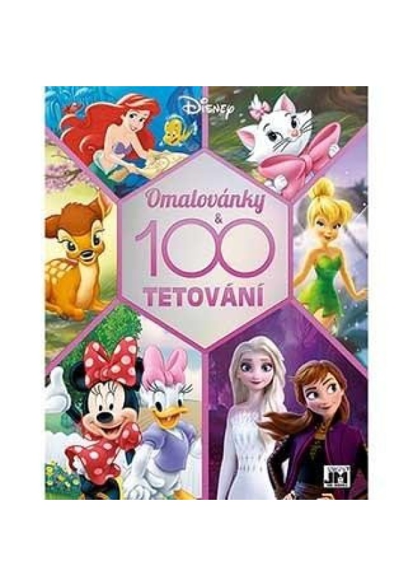 Disney holky - Omalovánky a 100 tetování
