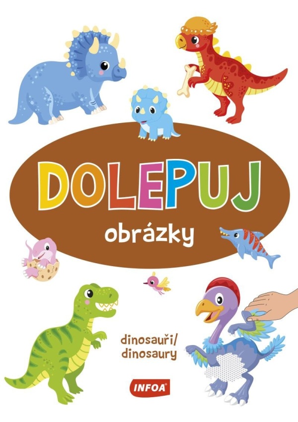 Dolepuj obrázky Dinosauři / Dinosaury