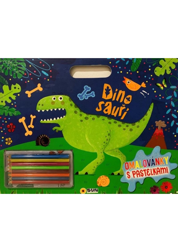 Dinosauři - Omalovánky s pastelkami