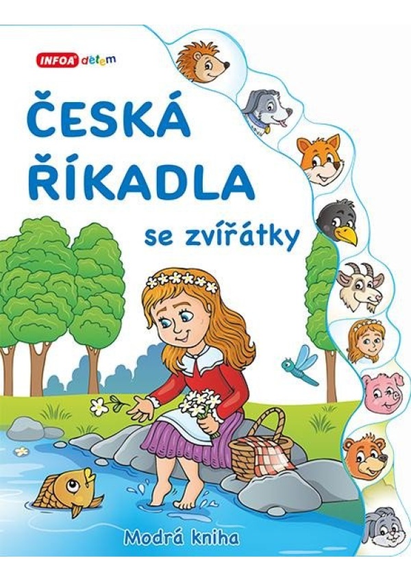 Česká říkadla se zvířátky - Modrá kniha