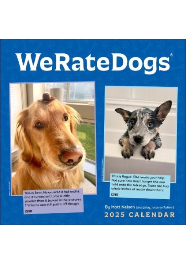 WeRateDogs 2025 Wall Calendar