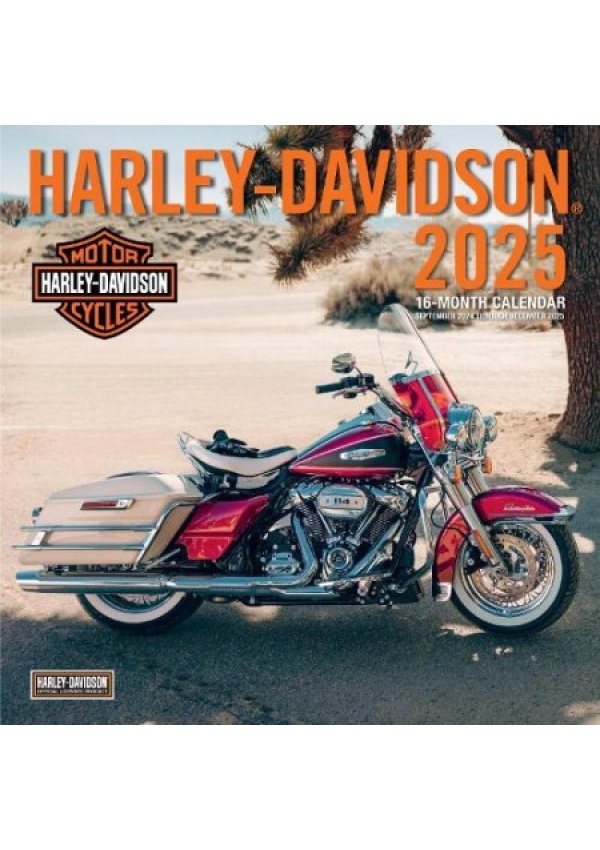 Harley-Davidson 12x12 2025, 16-Month Calendar--September 2024 through December 2025