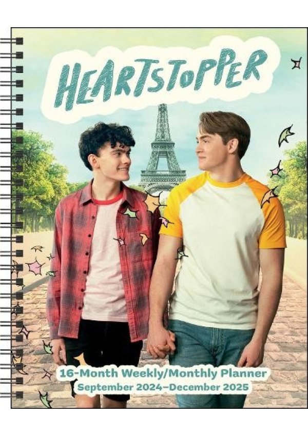 Heartstopper 16-Month 2024-2025 Weekly/Monthly Planner Calendar with Bonus Stickers