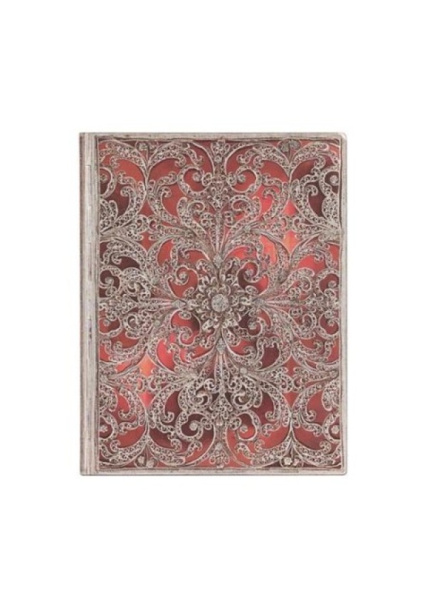 Garnet (Silver Filigree Collection) Ultra Lined Softcover Flexi Journal