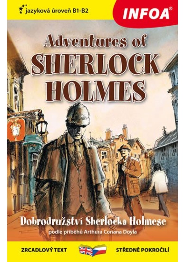 Dobrodružství Sherlocka Holmese / Adventures of Sherlock Holmes - Zrcadlová četba (B1-B2)