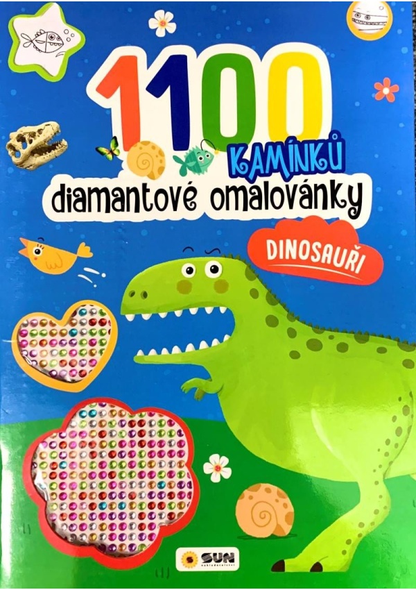 Diamantové omalovánky Dinosauři - 1100 kamínků
