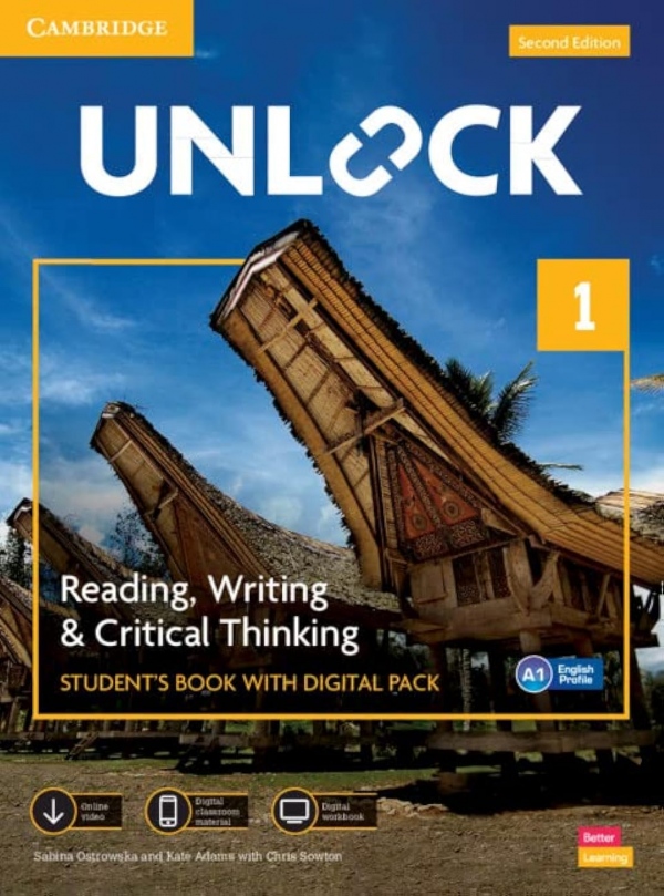 Unlock Level 1 Reading, Writing and Critical Thinking Students Book with Digital Pack