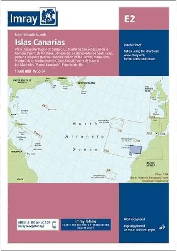 Imray Chart E2, Islas Canarias