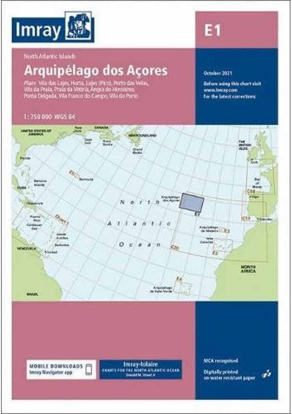 Imray Chart E1, Arquipelago dos Acores