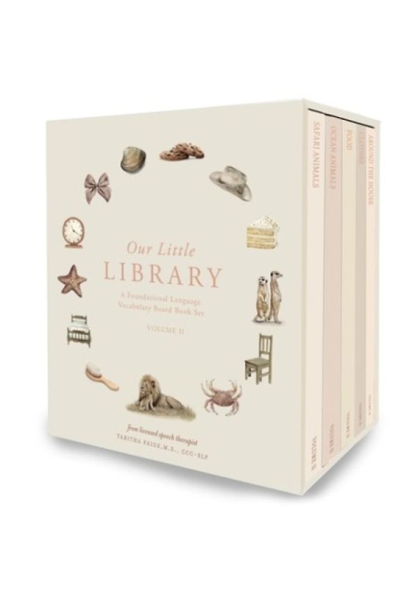 Our Little Library Vol. 2, A Foundational Language Vocabulary Board Book Set for Babies