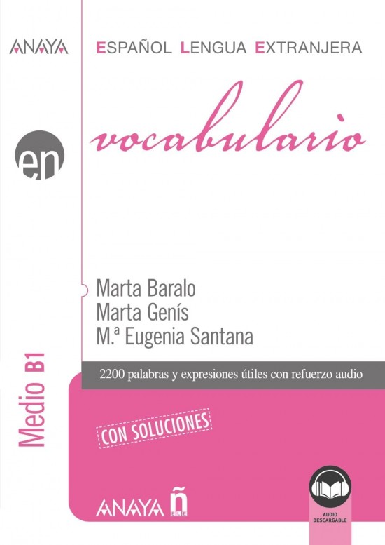 Vocabulario Voedio B1 + audio ke stažení Anaya Comercial Grupo