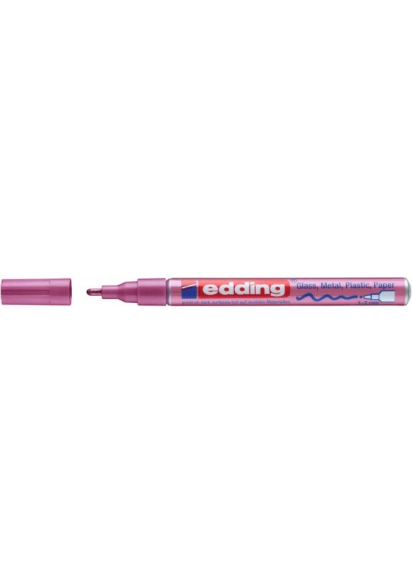 Edding Lakový popisovač 751 - růžový, metalický