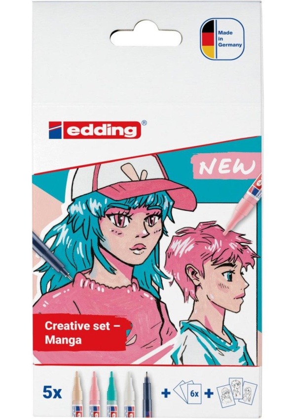 Edding Akrylový popisovač e-5300/1800  Manga 5 ks