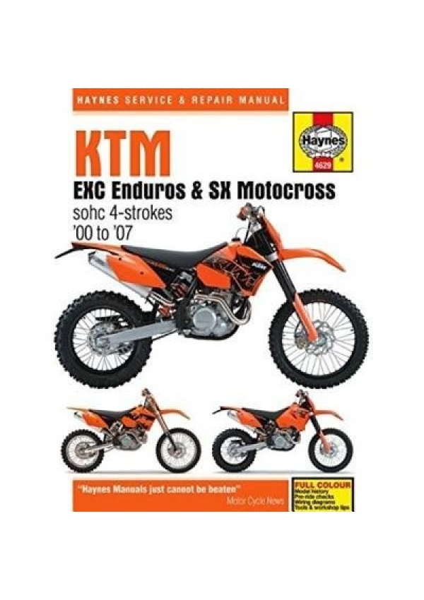 KTM EXC Enduros a SX Motocross sohc 4-strokes (00 - 07)