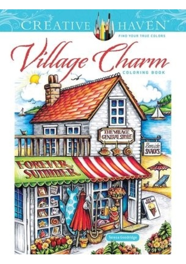 Creative Haven Village Charm Coloring Book