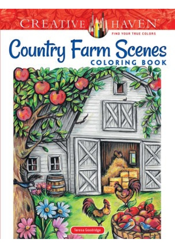 Creative Haven Country Farm Scenes Coloring Book