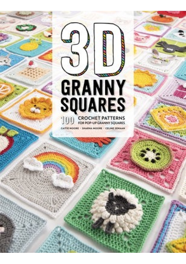 3D Granny Squares, 100 Crochet Patterns for Pop-Up Granny Squares