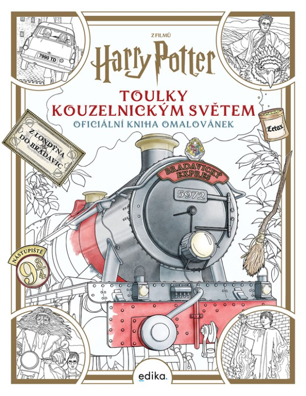 Harry Potter: Toulky kouzelnickým světem - oficiální kniha omalovánek