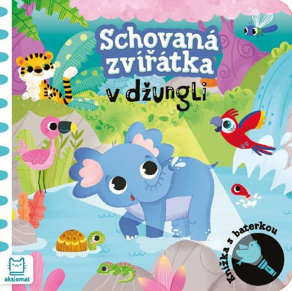 Schovaná zvířátka v džungli - Knížka s baterkou