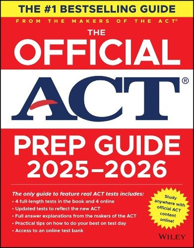 Official ACT Prep Guide 2025 - 2026, Book + Online Course