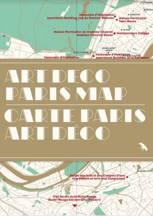 Art Deco Paris Map / Carte Paris Art Deco, Guide to Art Deco architecture in Paris