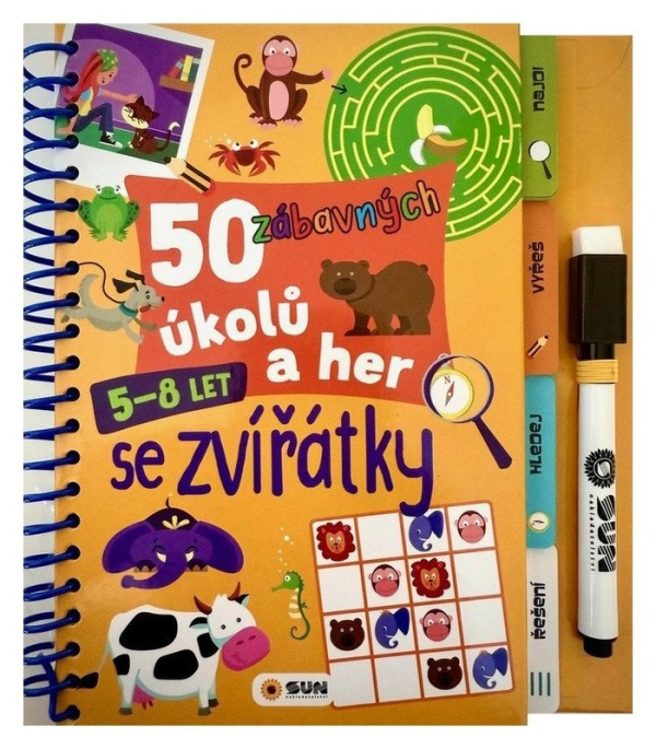 50 zábavných úkolů a her Se zvířátky 5-8 let