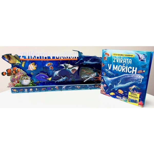 Čti a skládej Dioráma Zvířata v mořích