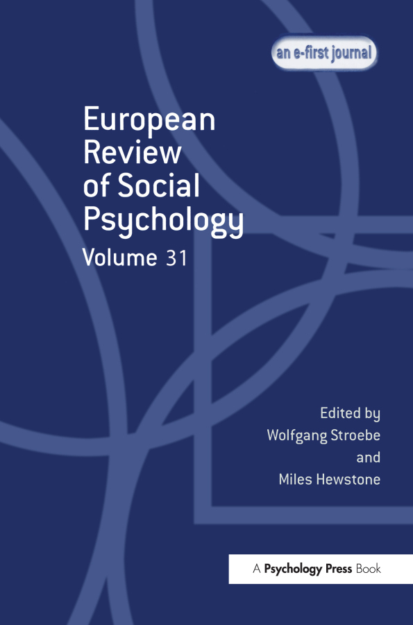 European Review of Social Psychology: Volume 31