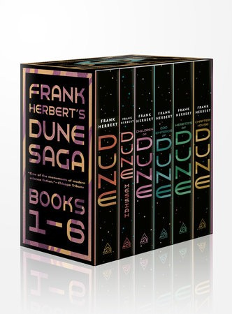 Frank Herbert's Dune Saga 6-Book Boxed Set, Dune, Dune Messiah, Children of Dune, God Emperor of Dune, Heretics of Dune, andChapterhouse: Dune