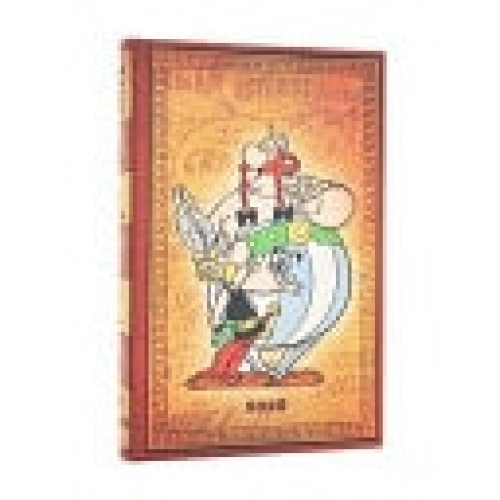 2026 Asterix a Obelix (The Adventures of Asterix) Mini 12-month Horizontal Hardcover Flexi Dayplanner 2026 (Elastic Band Closure)