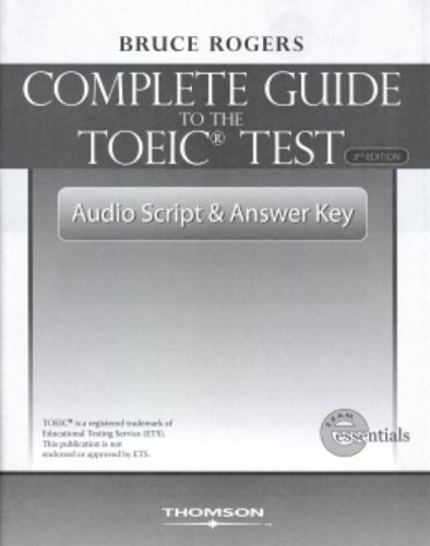 COMPLETE GUIDE TO THE TOEIC TEST 3E ANSWER KEY / AUDIO SCRIPT National Geographic learning