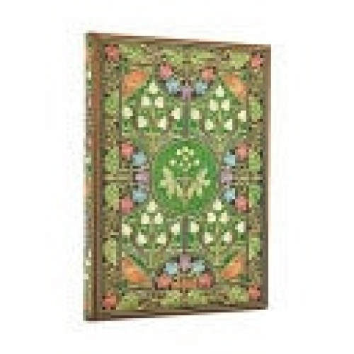 2026 Poetry in Bloom Midi 12-month Verso Hardcover Flexi Dayplanner 2026 (Elastic Band Closure)