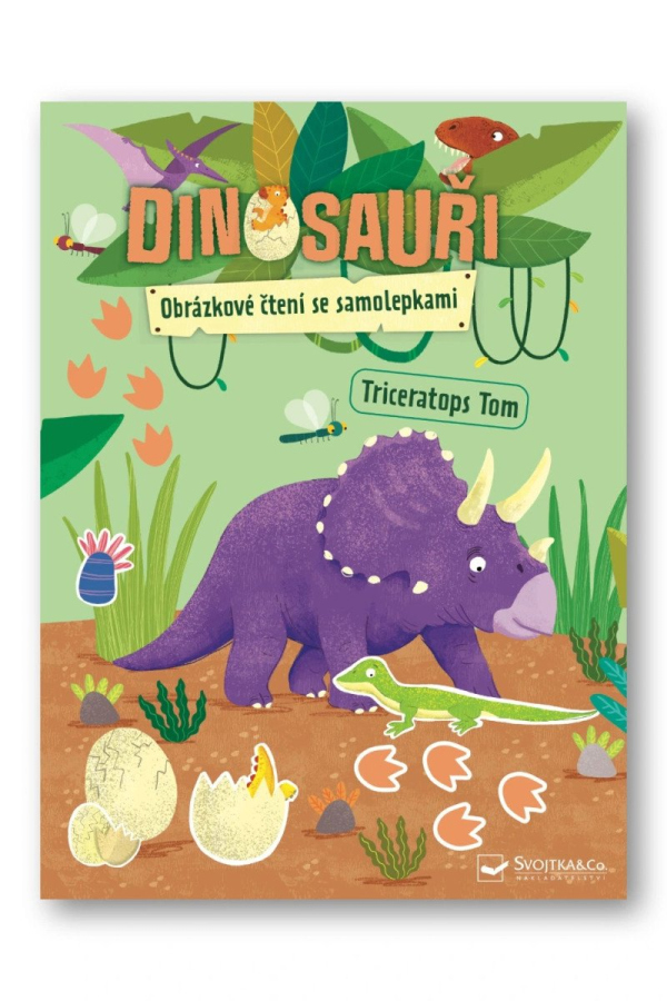 Dinosauři - Obrázkové čtení se samolepkami
