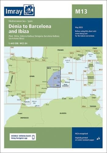 Imray Chart M13, Denia to Barcelona and Ibiza