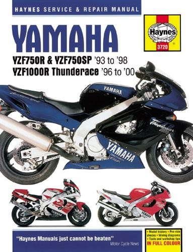 Yamaha YZF750R a YZF1000R Thunderace (93 - 00) Haynes Repair Manual