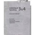 TAPESTRY LISTENING/SPEAKING 3 – 4 INSTRUCTOR´S MANUAL