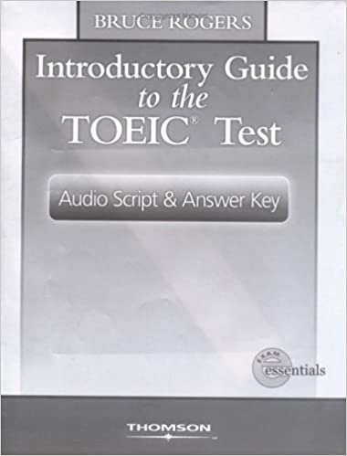 INTRODUCTORY GUIDE TO THE TOEIC TEST ANSWER KEY National Geographic learning