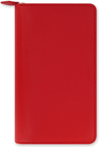 Filofax Personal Compact Zip Saffiano Organiser - Poppy
